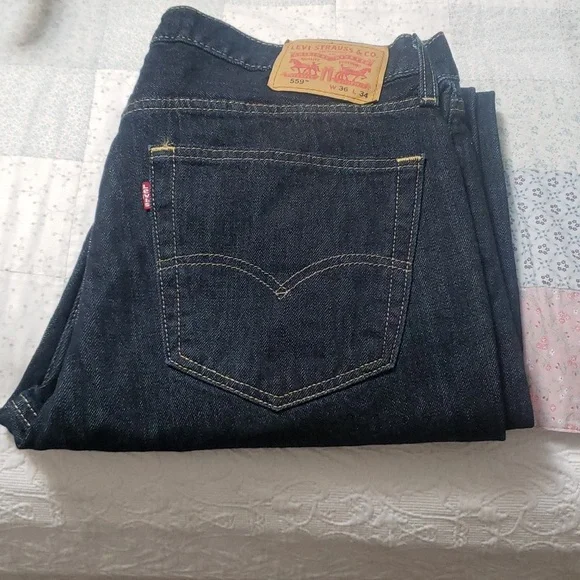 Levi's Mens 559 Relaxed Straight Fit Jeans - Picture 9 of 14